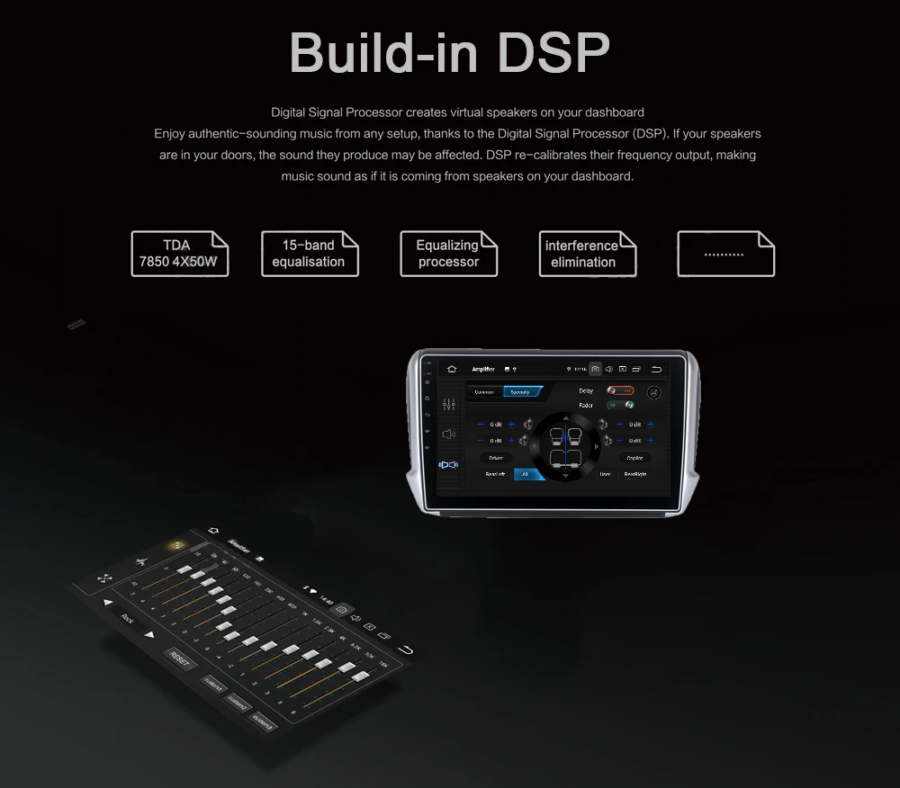 Perfect Car 1 din 10.2" ips Android 9.0 radio For Peugeot 208 Peugeot 2008 2012-2017 multimedia player built-in GPS 4Gb+64Gb DSP HDMI 1