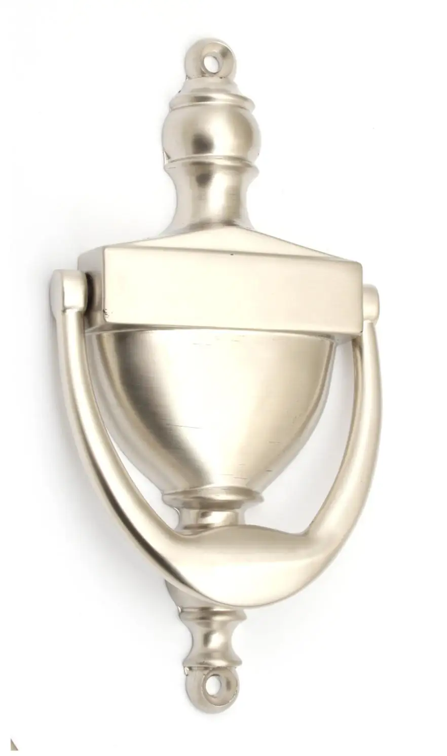 Modern style big door knocker Brushed Satin Nickel color zinc alloy