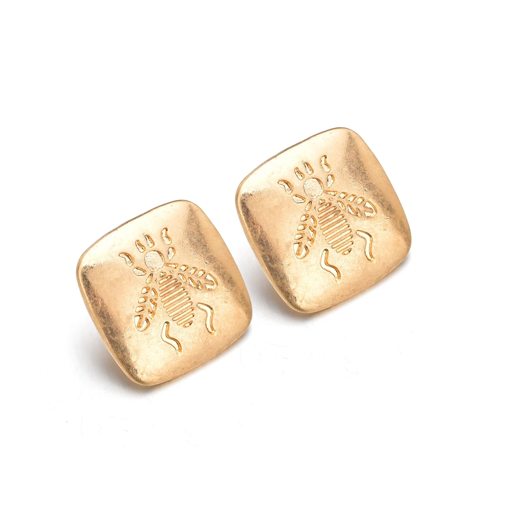 

Simple Cute Animal Bee Earring Jewelry Gold Color Fashion Bee Animal Stud Earring For Women Girls Accessories Jewelry Gifts
