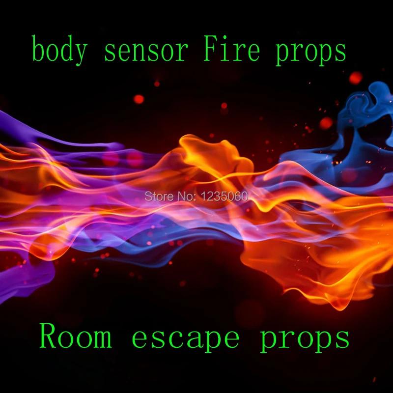 

Real-life escape mysterious room prop,Human sensor fire props escape from mysterious room game
