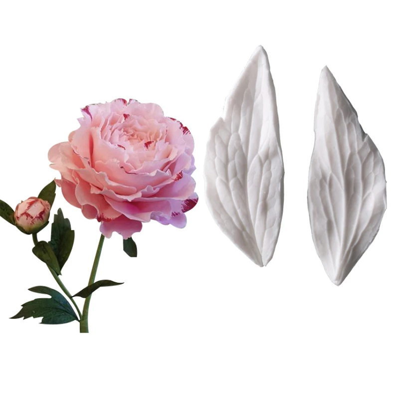 

Peony Leaf Petals Silicone Mold Fondant Mould Cake Decorating Tools Chocolate Gumpaste Mold, Sugarcraft, Kitchen Accessories