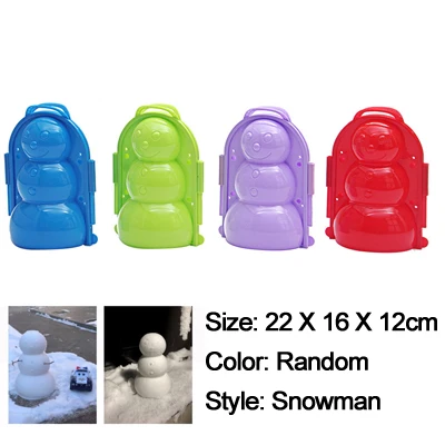 Зимний пластиковый Снежный мяч, детский уличный Снежный песочный мяч, форма для изготовления, игрушки для детей, Спортивная игрушка - Цвет: Snowman