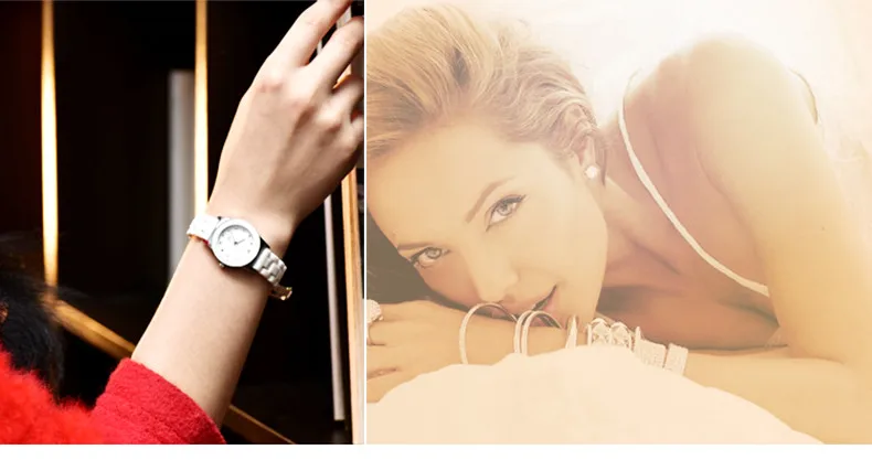 Роскошные водостойкие легко читать спортивные для женщин Керамика наручные часы, Бесплатная доставка одежда высшего качества женские