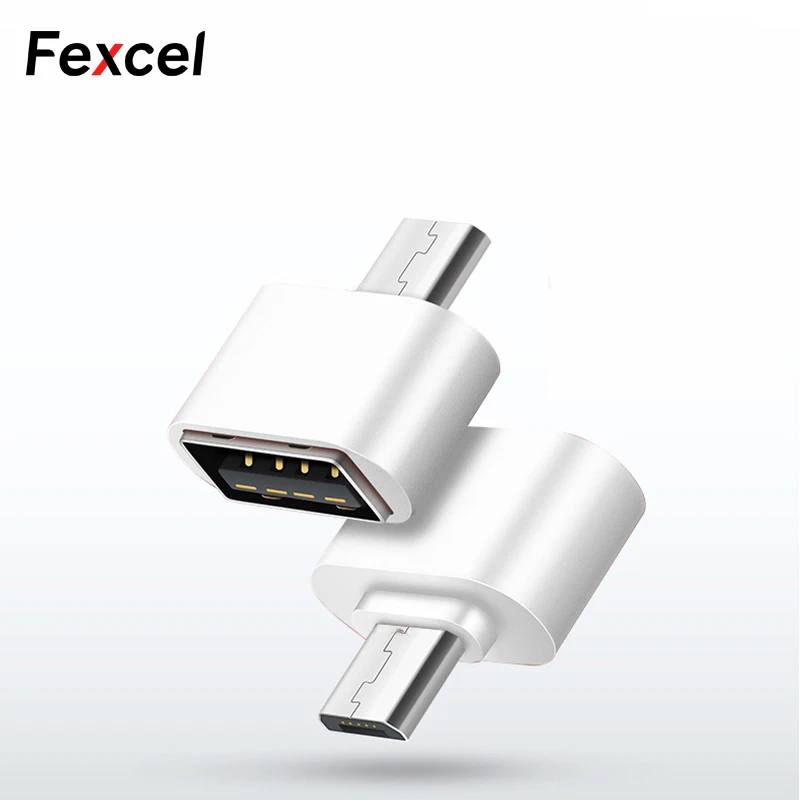 Fexcel Micro USB к 2 0 OTG адаптер для samsung Xiaomi Android мобильного телефона мини Портативный