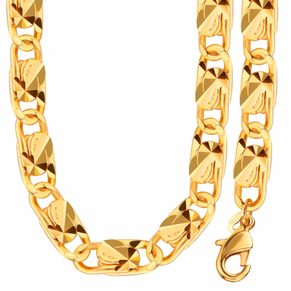 Dubai Gold Color Necklace With Party Men Jewelry Wholesale Cuban Chain
