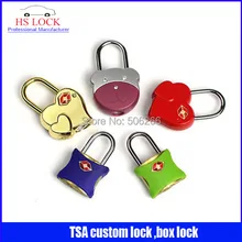 Venta caliente Costumbres TSA equipaje maleta candado cerradura del cajón de bloqueo óxido impermeable liquidación envío