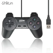 Hot Black USB 2 0 Wired Multimedia Gamepad Joystick Joypad Game Controller for PC Laptop Computer