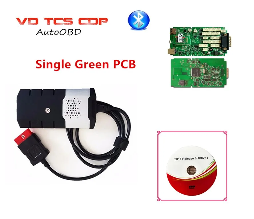 

New Single Green PCB board for delphis VD ds150e CDP 2016R0 Free best quality with Bluetooth 2015.3 Keygen cars & Trucks Scanner