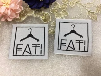 

Free shipping Customized (1000pcs/lot) garment clothing tags /Woven Labels/ custom clothing labels/main labels/damask label