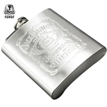 Haute qualité 7oz en acier inoxydable vin Whisky en acier hanche fiole pour voyage Portable poche bouteilles d'alcool bière cadeau rhum