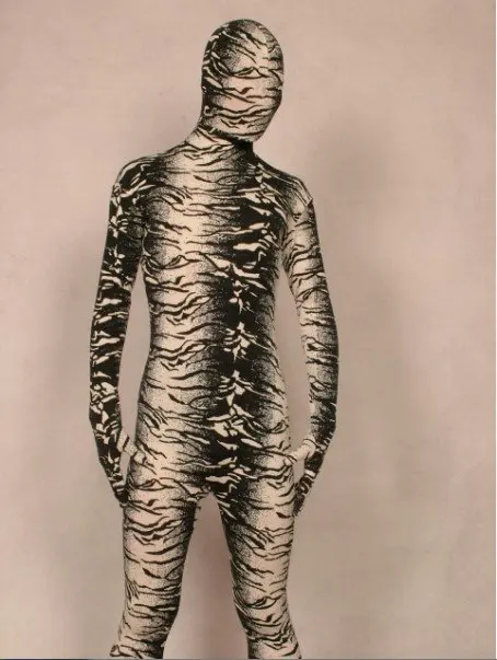 

Full Body Colored cotton Zentai Catsuit Grey Fancy Dress S/M/L/XL/XXL/3XL A079