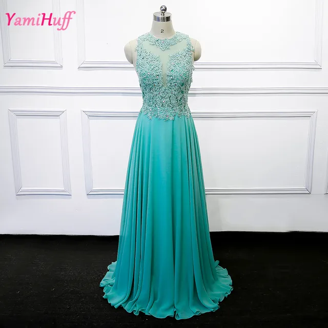 Buy Mint Green Prom Dress Lace Vestidos de gala Women