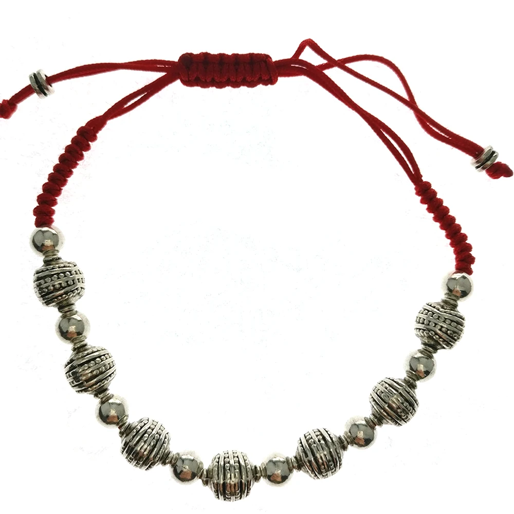 Buy SHOWTRUE Antique Silver Beads Designer Adjustable