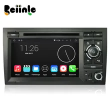 Beiinle Car 2 Din 1024*600 16G QUAD CORE Android 4.4.4 DVD GPS Radio Stereo Navigator for Audi A4 S4 RS4 (2002-2008)