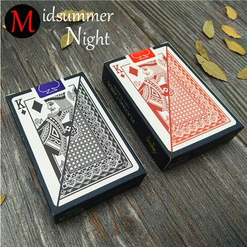 

Red black Waterproof Durable PVC Scrub Type Plastic Playing Cards Novelty Texas poker game poker set Poker Cards