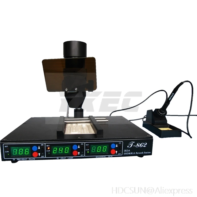PUHUI T862 IRDA инфракрасная bga машина для переделки BGA SMD SMT станция распайки Лидер