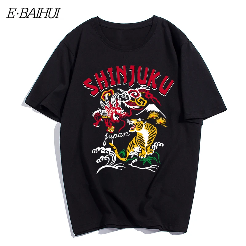 

E-BAIHUI new shinjuku fashion mens t shirts swag Cotton male Clothing Man brand T-Shirts Skateboard Swag tops men t shirt T-122
