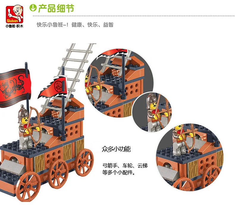 S Model Compatible with Lego B0262 232pcs Three Kingdoms Series Models Building Kits Blocks Toys Hobby Hobbies For Boys Girls