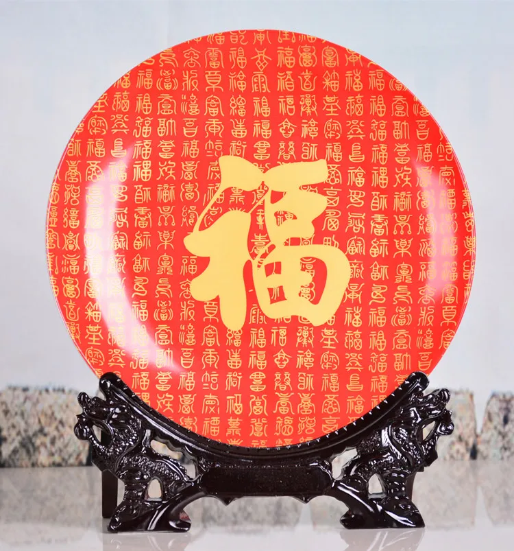 

Jingdezhen ceramics "hanging disc / seat disc plate Home Furnishing fashion ornament crafts decorative furnishings