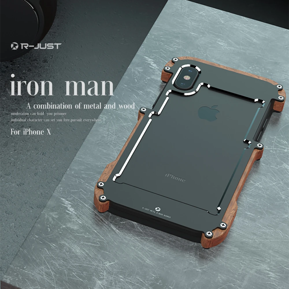 R ちょうどappleのiphone 7ケース高級金属アルミ木製保護バンパー電話ケースiphone 11プロxs最大6 7 8プラスカバー Case For Iphone Phone Casesfor Iphone Aliexpress