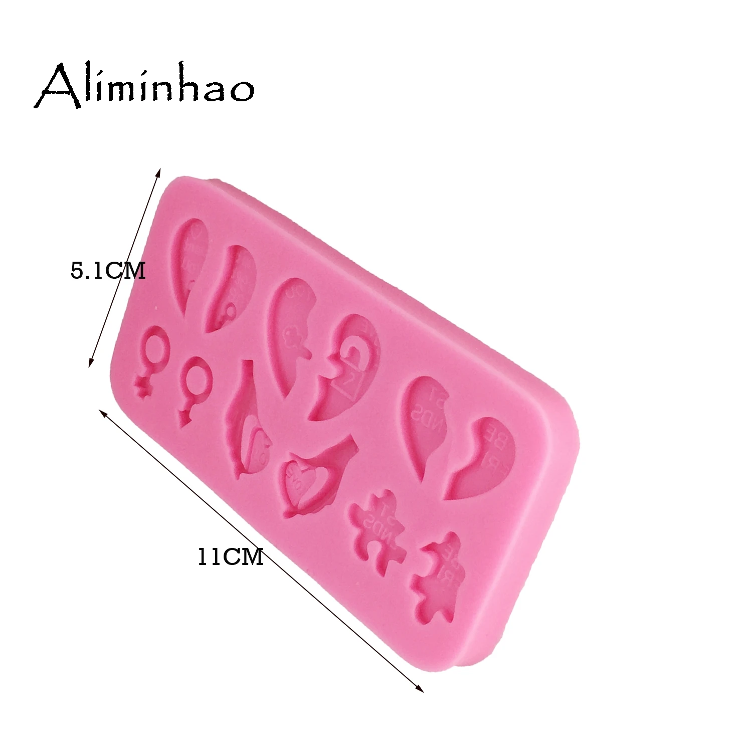 B0770 любовь форма DIY торт Силиконовая Форма Шоколад инструменты для украшения тортов из мастики Гибкая форма для выпечки