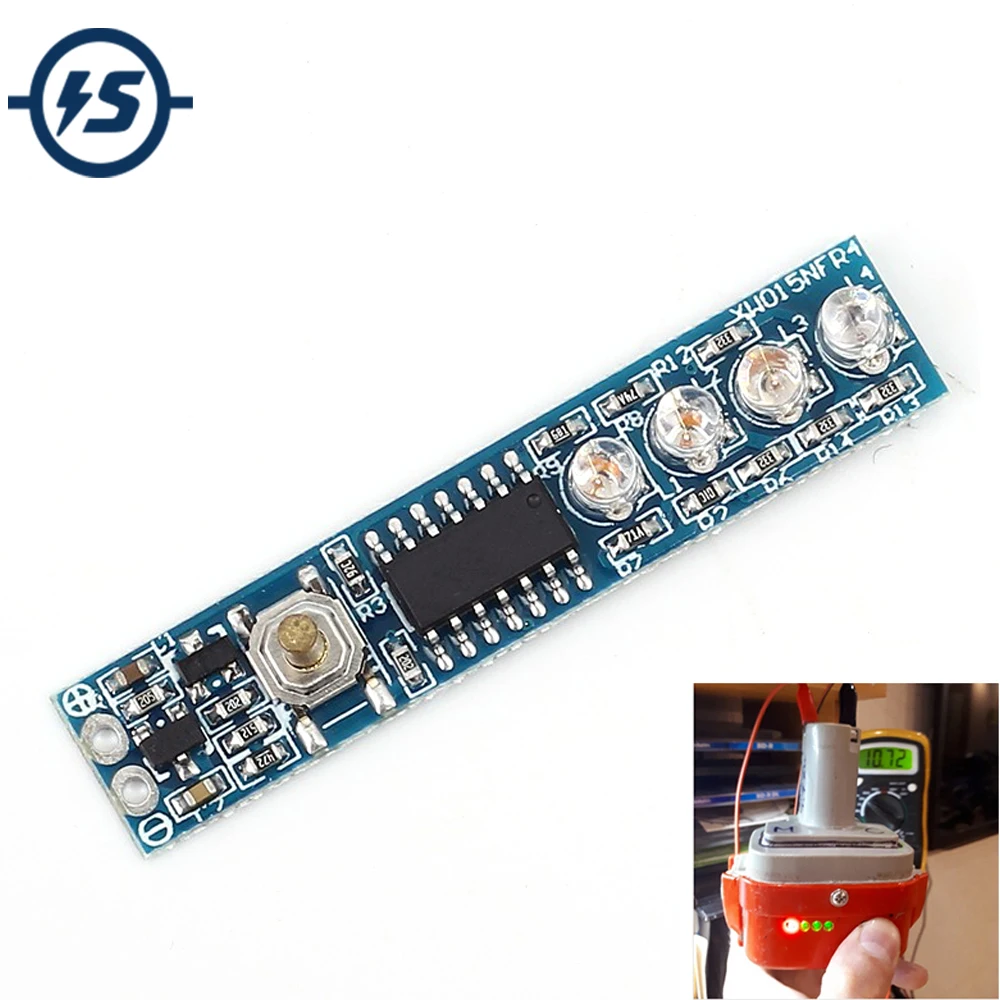 

3 Serial Lithium Battery Capacity Indicator LED Display Board For 3 pcs Battery Low Static Consumption