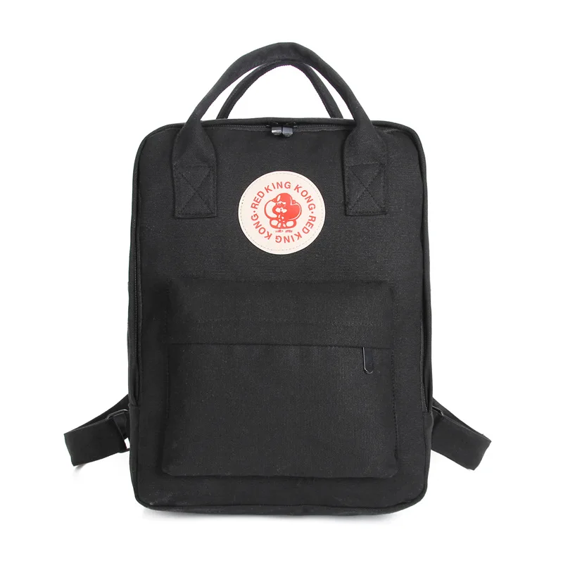 

2018 new fashion and high quality Canvas Backpacks Multifunctional Women Backpacks School Bags for Girls Schoolbag Black solid