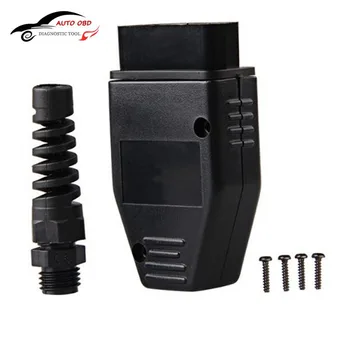 Goedkoop 10 stks partij OBD2 Connector OBDII Connector Plug Adapter Bedrading JOBD OBD 2 ODBII EOBD 2 J1962 mannelijke Connector Plug Bedrading Adapter