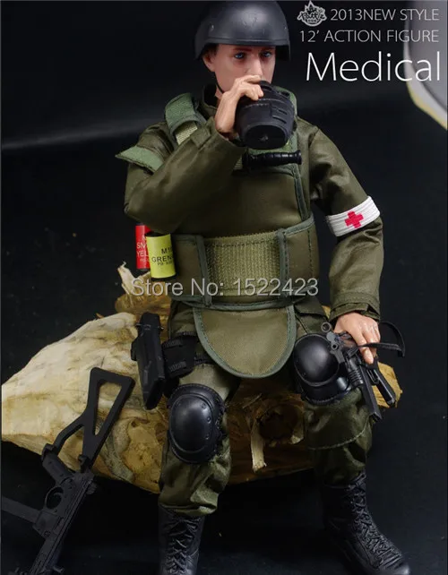 1" 1/6 солдат медик фигурка игрушка модель военный боевой костюм Солдат модель игрушки для подарка