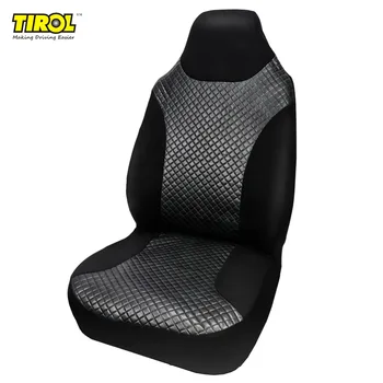 

Tirol Auto Front Seat Cover PU Leather Single High Back Bucket Auto Seat Cover Universal Black Car Seat Protector Free Shipping