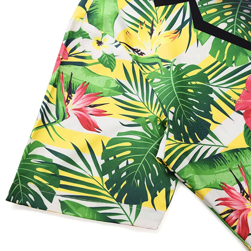 Модная мужская рубашка с коротким рукавом 3D Акула принт Повседневная приталенная уличная пляжная летняя гавайская рубашка Топы Плюс