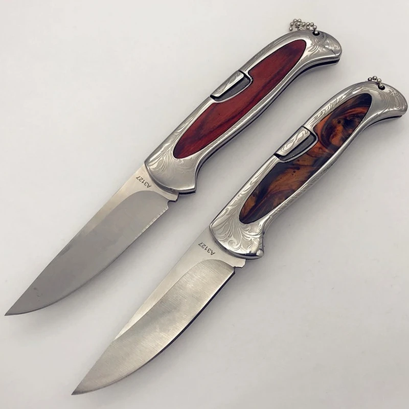 

9" A3127 Folding Pocket Knife 440C Steel 58HB Multi Tactical Survival Knife Outdoor Combat Utility Hunting Tools Knifes Knives