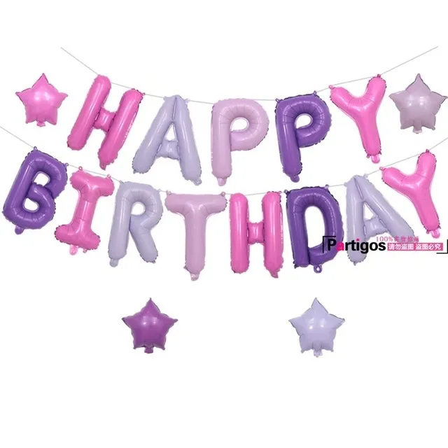 1st счастливый день рождения, мероприятие, вечеринка украшения детей гелия Фольга шарики Baby Shower вечерние поставок латексные первое число клипсы для воздушных шаров - Цвет: Purple star