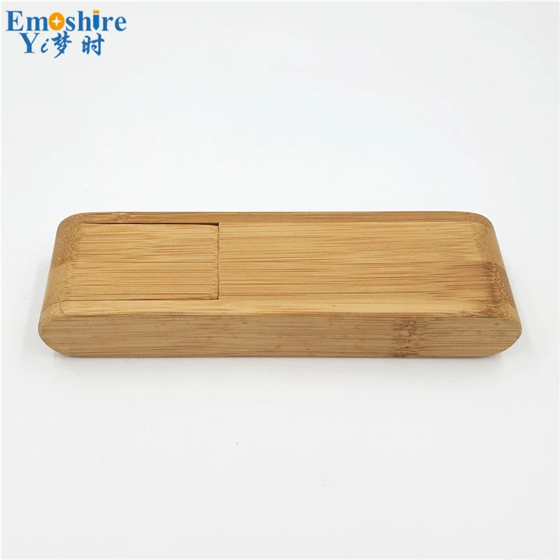 Emoshire Bamboo bamboo single folding bamboo pencil case custom bamboo pencil box natural true creative pencil case (3)