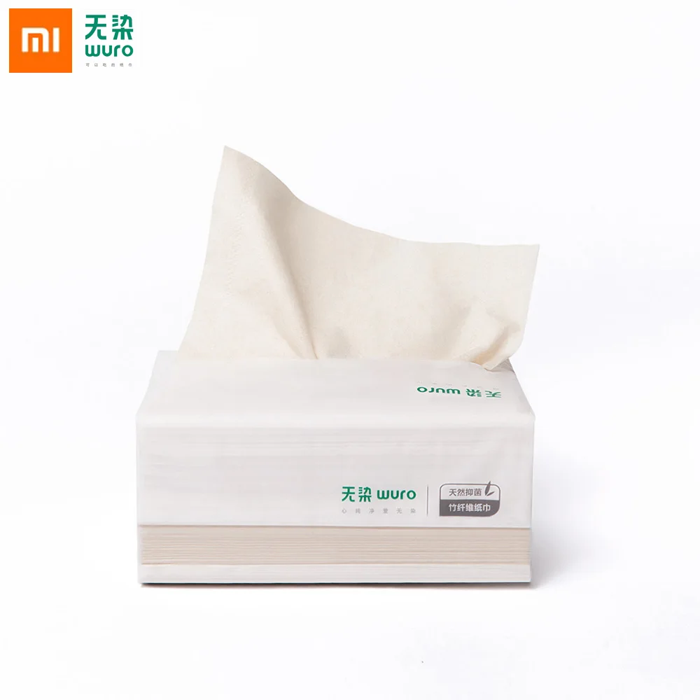 Xiaomi Mijia Wuro Антибактериальная бумага Tissu деревянный материал бумажная салфетка туалетная бумага для офиса семьи дома