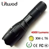 Lampe torche Portable avec zoom, 4000lm, XM-L T6 LED, 5 modes, pour batteries lampe torche à LED ou 3xAAA, z20A100, LED, LED, 18650 ► Photo 1/6