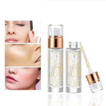 

18ML Rose Gold Foil Makeup Face Primer Moisturizing Foundation Gel Long-lasting Anti-wrinkle Brighten Easy To Wear