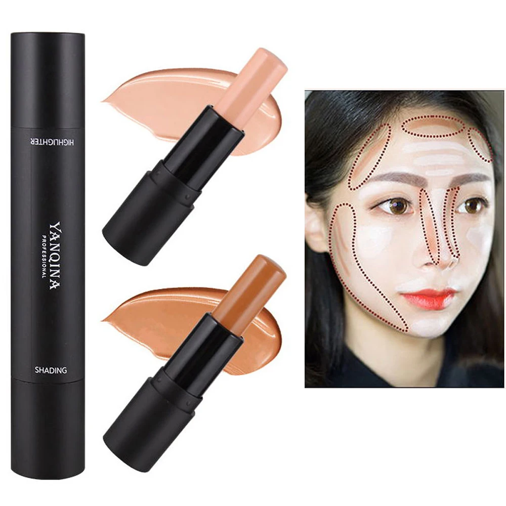 

1pcs Foundation Makeup Full Cover Contour Face Concealer Base Primer Moisturizer Hide Blemish Brand Bronzer Concealer Stick