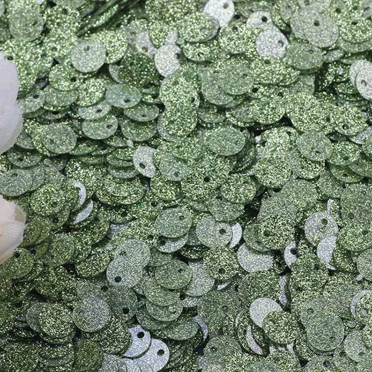 10 г плоские круглые 6 мм серебряные блестки для рукоделия блестящие конфетти с отверстием для самостоятельного пошива одежды аксессуары пайетки lentejuelas - Цвет: fruit green