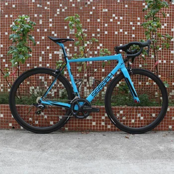 

SERAPH superlight bule complete bike SHIMAO 8000 groupset with 22 speed 700*25C tire complete carbon road bicycle FM686