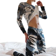 KWAN. Z плюс толстый бархат термобелье зимняя мужская одежда компрессионное нижнее белье Красочные кальсоны bielizna termiczna