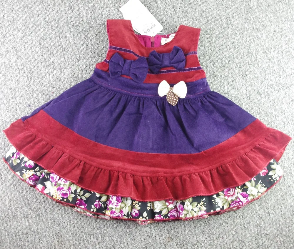 

9M-3T Highly Recommend 100% Cotton Autumn Winter Baby Girls Dress Dot Tank Outwear Princess Kids Tutu Corduroy Children Vestido