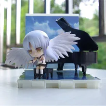 Аниме Angelbeats Figura 6,5 см Angel Beats Tenshi Kanade играть на пианино Фигурки игрушки коллекция кукол