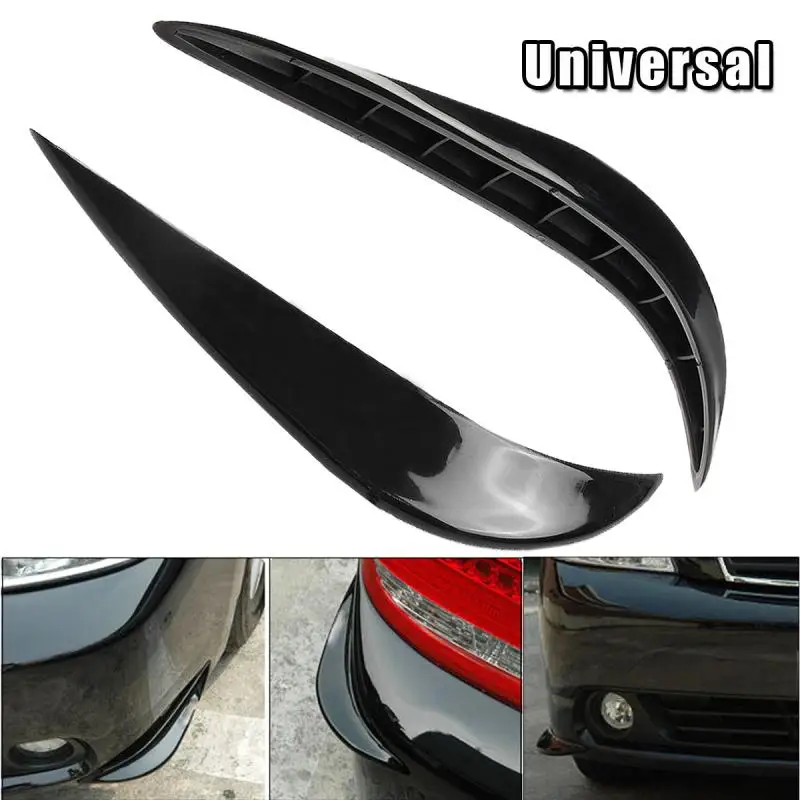 New Car Front Bumper splitter spoiler Anti collision Strip Scratch Body Protector Strips Double
