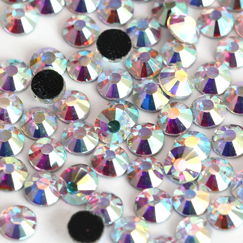 SS10-2-7-2-9mm-1440pcs-Crystal-Clear-White-AB-DMC-Hotfix-Rhinestone-Flat-back-Iron