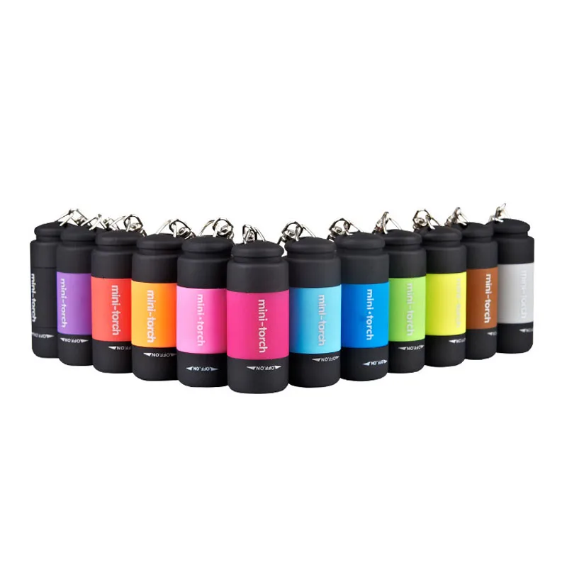 

0.5w Mini Keychain USB Rechargeable LED Flashlight Torch Random Color MDJ998