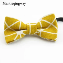 Mantieqingway детей галстук-бабочка для Нарядные Костюмы для свадьбы лен+ хлопок бабочкой для Обувь для мальчиков детские Bowties Gravata из Vestidos Детский галстук-бабочка