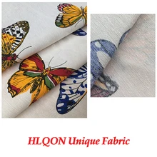 Хлопок сатин стрейч Французская ткань с бабочками для шитья женская одежда обивка ткани свадебное платье