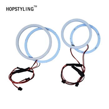 

1 SET (2x 100mm+2x 120mm ) White E92 Halo Rings Cotton Light car smd LED Angel eyes for BMW LED Headlights Bulb Replacement