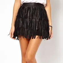 Юбки Женские s Новая модная женская юбка Офисная Женская Праздничная летняя юбка на молнии с кисточками с высокой талией сценические вечерние мини-юбки saia